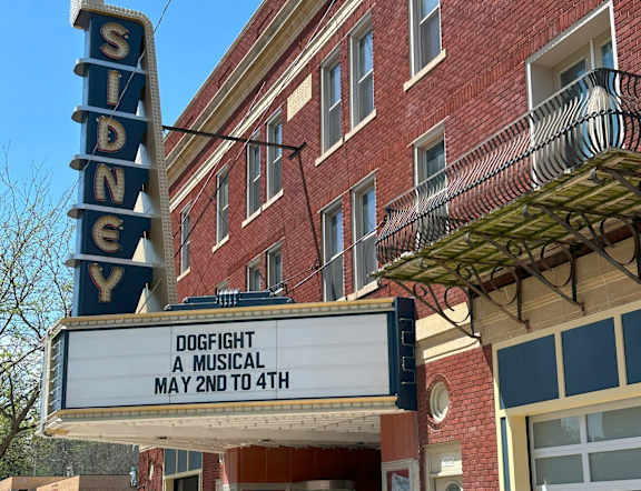 Sidney theatre is showing Dogfight a musical from May 2nd to 4th.