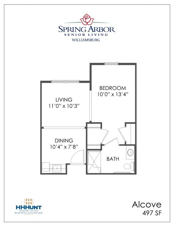 Studio, 1 and 2 Bedroom Apartments Spring Arbor Living