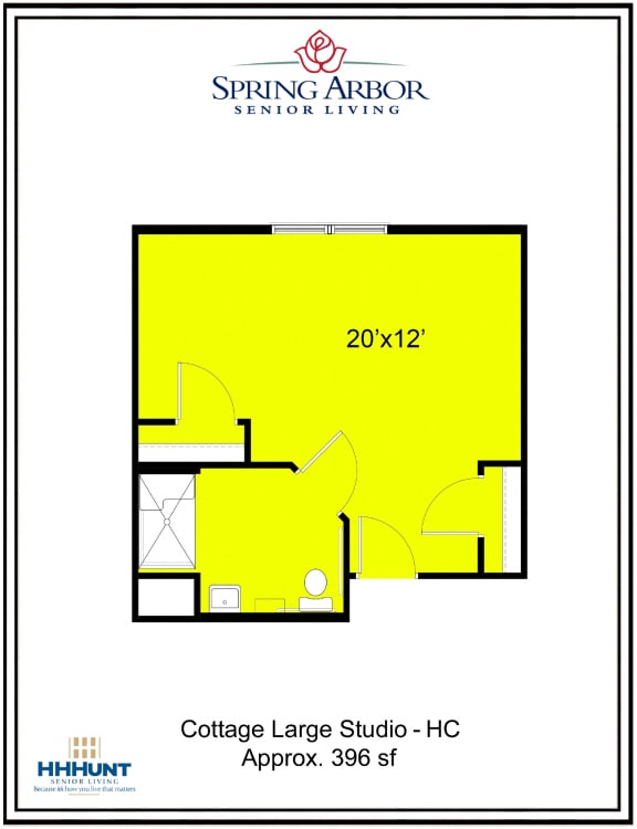 Studio & 1 Bedroom Senior Apartments in Cary Spring Arbor of Cary
