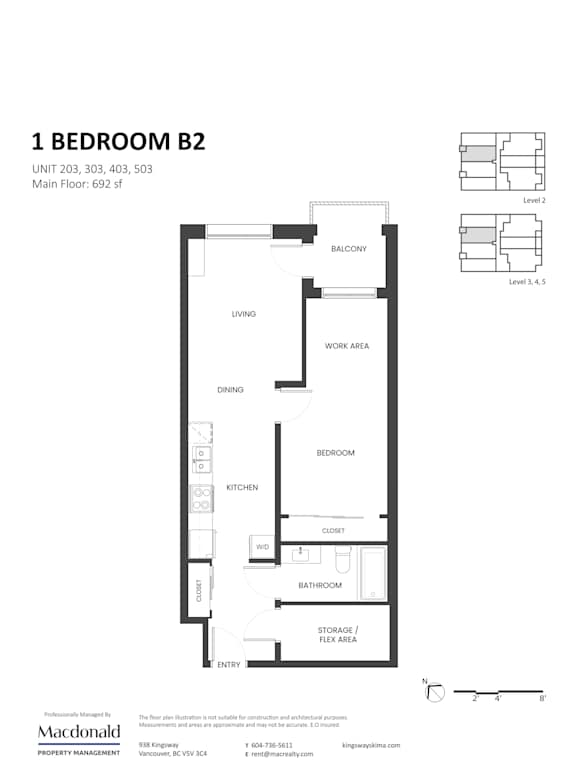 A floor plan for a 1 bedroom apartment with a balcony.