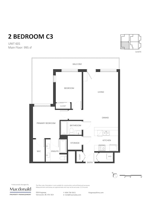 A floor plan for a 2 bedroom apartment with a living room, dining room, kitchen, bathroom, and storage.