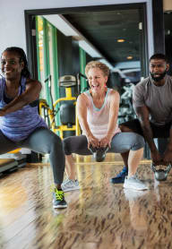 Residents Working Out at Abberly Solaire Apartment Homes, Garner, North Carolina 27529