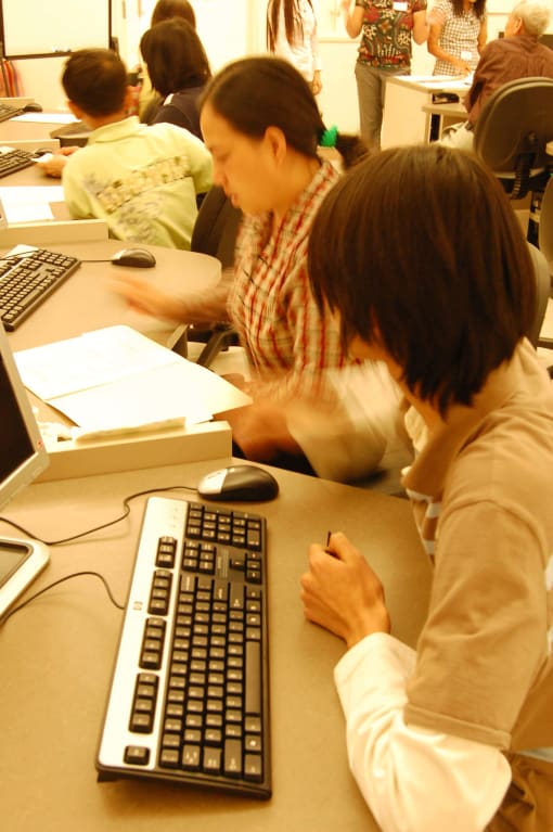 Residents in Computer Lab