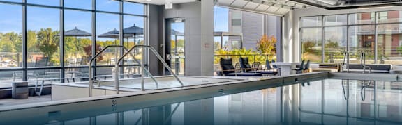 Harbor Sky Apartments in Portland, Oregon Indoor Pool and Hot Tub