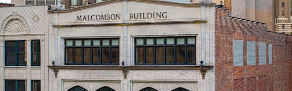 Exterior of The Malcomson, Detroit, Michigan