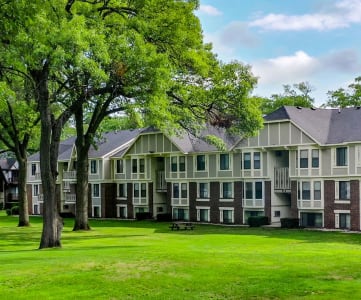 Lush Landscaping at Glen Oaks Apartments, Muskegon, MI