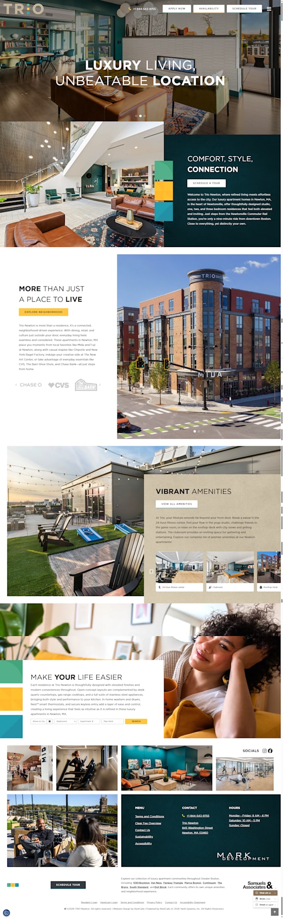 A collage of images showcasing various aspects of a property, including interior shots, exterior views, and amenities offered.