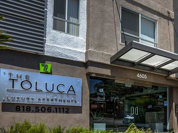 property signage at Toluca Lofts, Toluca Lake, CA