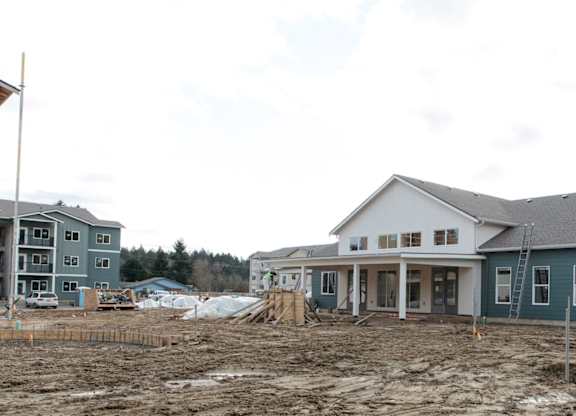 Clubhouse under construction at The Elowen apartment community in Lacey WA.