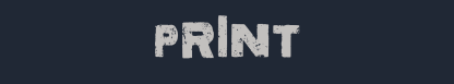 a logo that says print on a black background