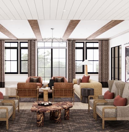 250 West Apartments in Florence, South Carolina Lounge Rendering