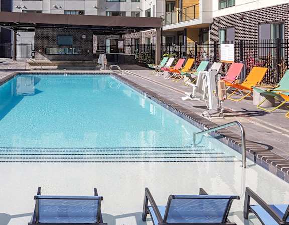 Baseline 158 resort-style pool area
