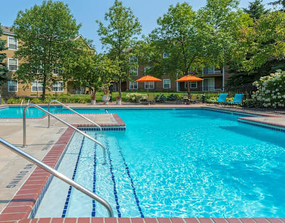 the swimming pool at our apartments  at Mallard Ridge, Maple Grove, Minnesota