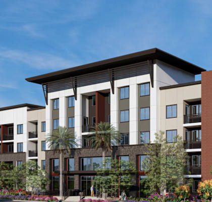 Aura Uptown Apartments in Phoenix, Arizona Exterior Rendering