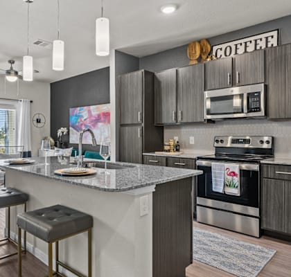 Redbird Ridge Model Kitchen with Island