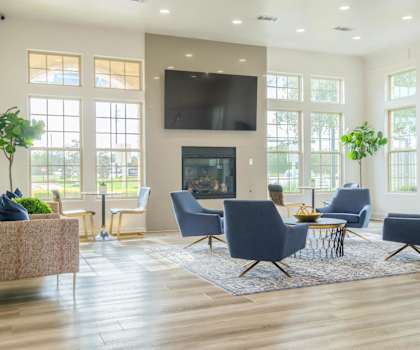 social lounge at Park at Magnolia apartments