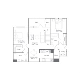 Floor Plan  2 bedroom apartment rentals Danbury