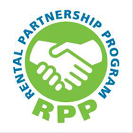 a symbol of a handshake and the logo of the partnership program rppp