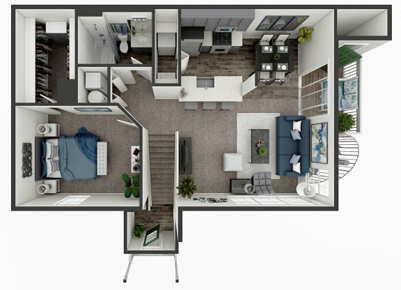 Skyridge Club Apartments- One Bedroom Apartment in Crystal Lake, IL