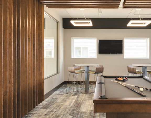 LOFT BILLIARDS ROOM at Galante at Parkside Apartments