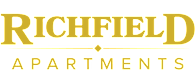 The image shows a logo with the text "RICHFIELD Apartments".