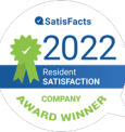a logo that says resident satisfaction company award winner