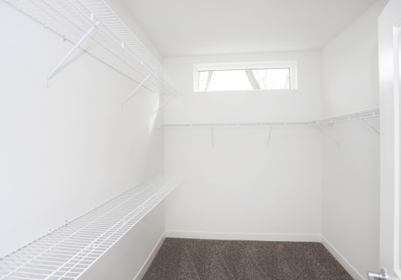 a large walk-in closet