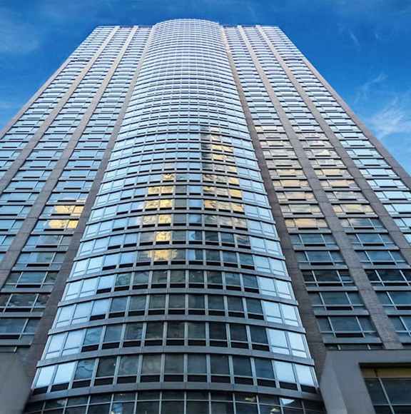 Tall Building Exterior at The Metropolis, New York, New York