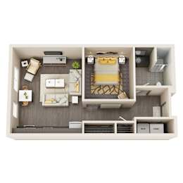 1 Bed - 1 Bath
