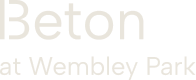 The image is a logo with the text "Beton at Wembley Park".