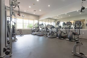 24 hour fitness center with over 12 stations to help you stay in shape