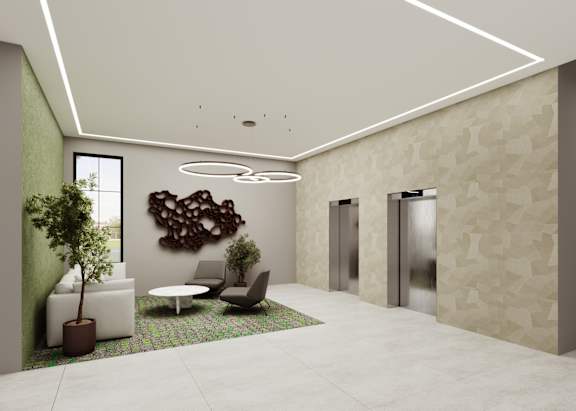 Modern Lobby area at Bloom, Monona