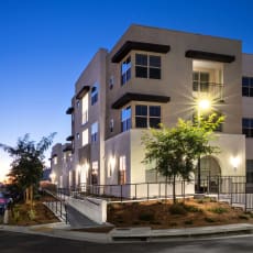 exterior building at Luma at El Corazon Apartments, Oceanside, CA