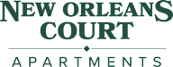 The image is a logo for New Orleans Court Apartments.