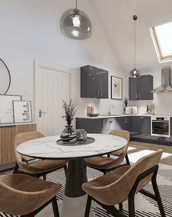 Dining Area at The Hawkings Apartments, Huntingdon, Cambridgeshire