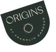 A logo for Origins at Franklin Gardens. at Origins Apartments, Cambridge, CB3 0UX