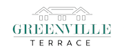 A logo with the words Greenville Terrace and a drawing of a house.