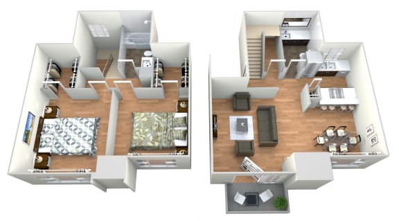 Floor Plan  Texas Star - 2 Bedroom  1.5 Baths