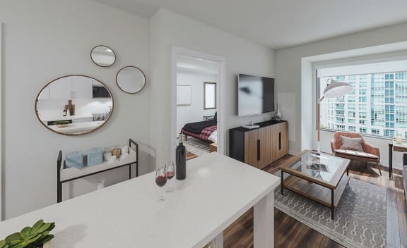 Living Room with large picture window