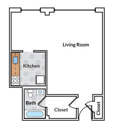  Floor Plan Studio 25 Tier