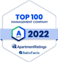 a sign that says top 100 management company