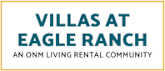 A sign that says Villas at Eagle Ranch, an OINM living rental community.