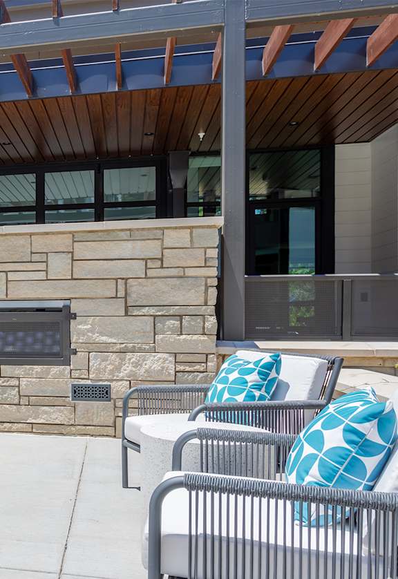 Fire pool  at Link Apartments® Canvas, Atlanta
