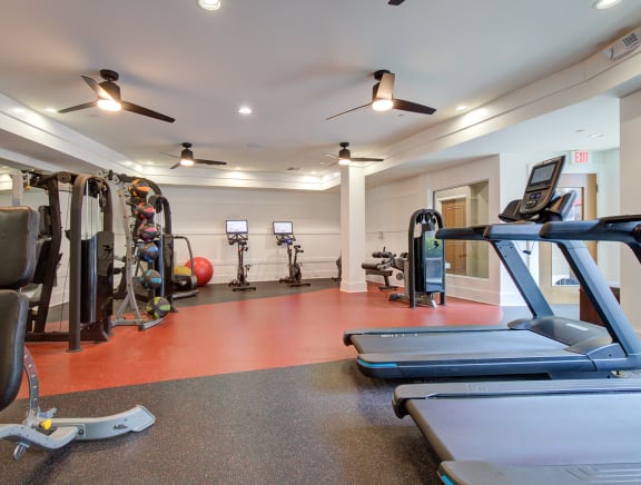 Modern Fitness Center at Link Apartments® Brookstown, Winston Salem, 27101