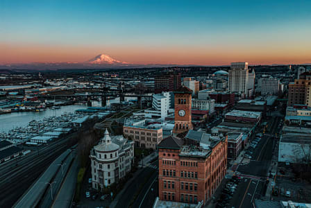Lifestyle photo of Tacoma cityscape