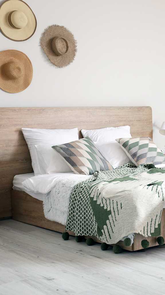 Lifestyle photo of modern bedroom furniture