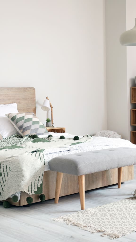 Lifestyle photo of modern bedroom furniture