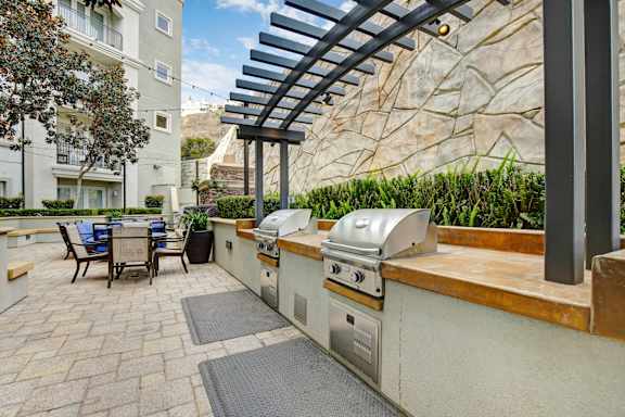 BBQ Grill Area at Apex Mission Valley, San Diego, CA, 92108