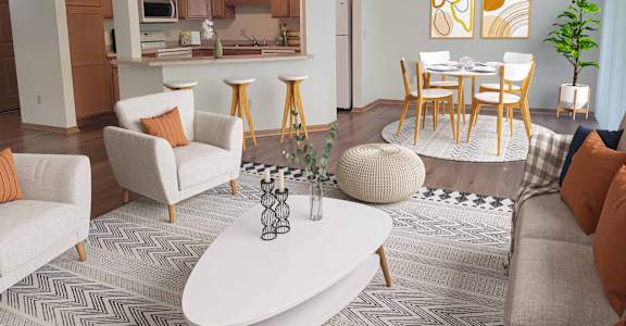 a living room and kitchen , White Bear Lake, Minnesota