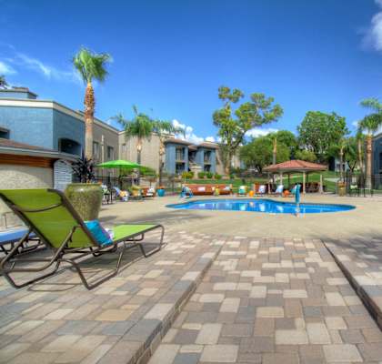 Domain 3201 Outdoor Pool with Lounge Seating